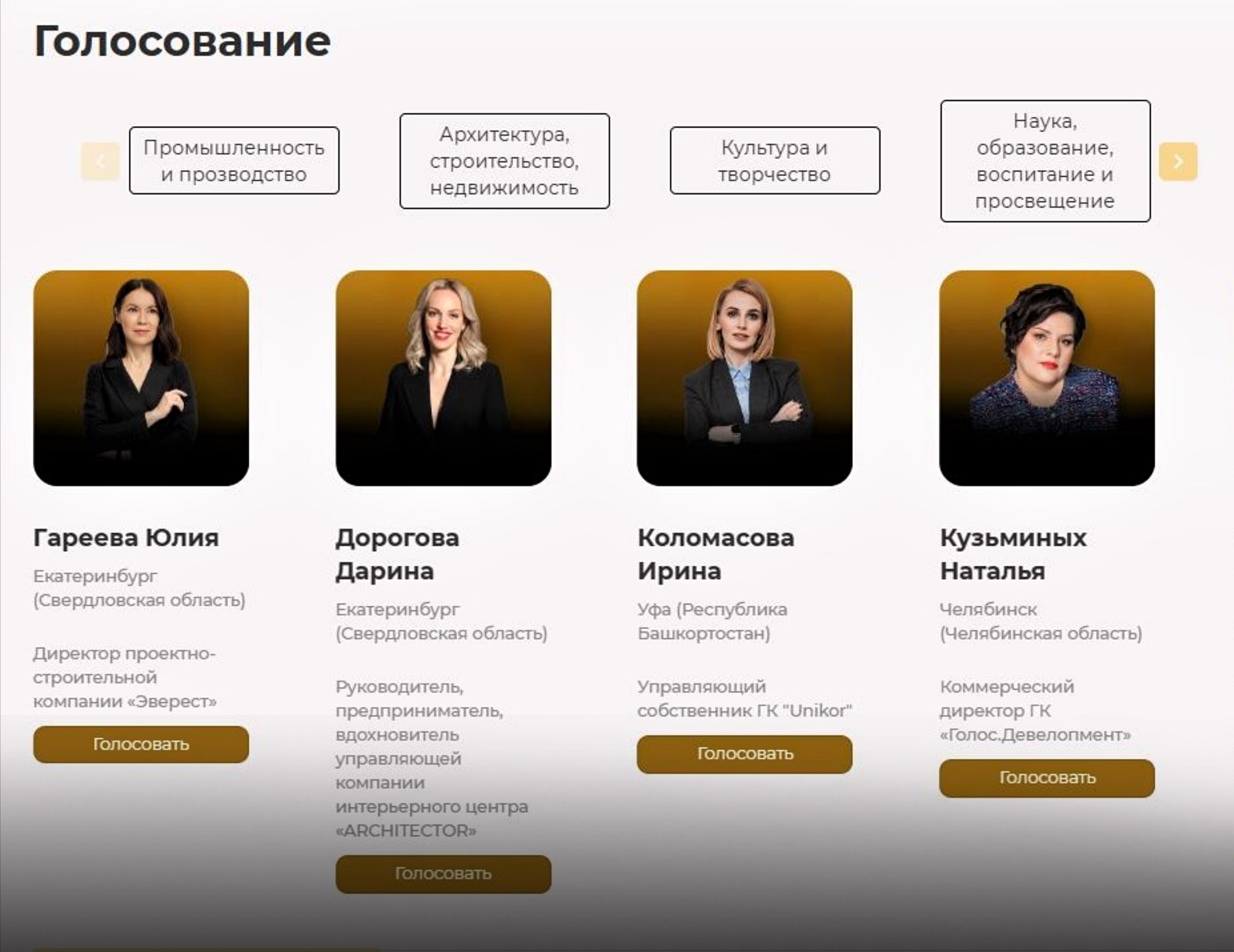 Определены топ-100 участниц Премии для женщин «Деловой престиж»